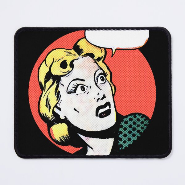 Item preview, Blonde Hair Shocked Vintage Comic Woman designed and sold by MadfishDesigns.