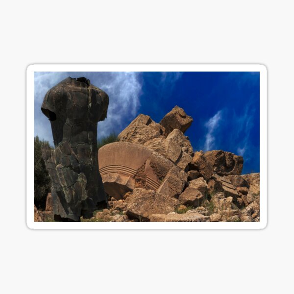 Item preview, Modern sculpture amid ancient ruins at Agrigento, Sicily designed and sold by TerenceKerr.