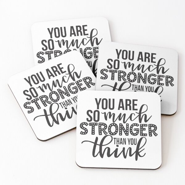Item preview, You are stronger than you think, Motivational Quote designed and sold by graphic-genie.
