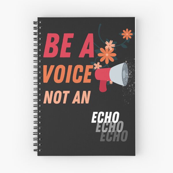Item preview, Be a voice not an echo designed and sold by TheRtsyStudio.