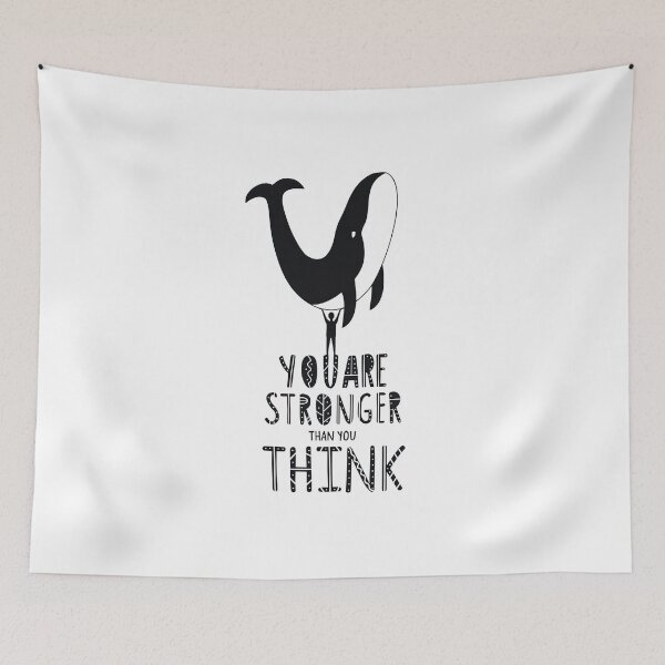Item preview, You are stronger than you think, Motivational Quote designed and sold by graphic-genie.