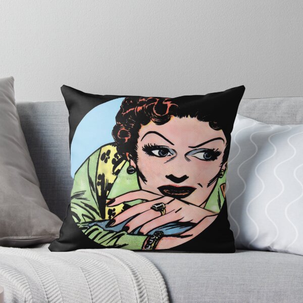 Item preview, Red Hair Thinking Vintage Comic Woman designed and sold by MadfishDesigns.