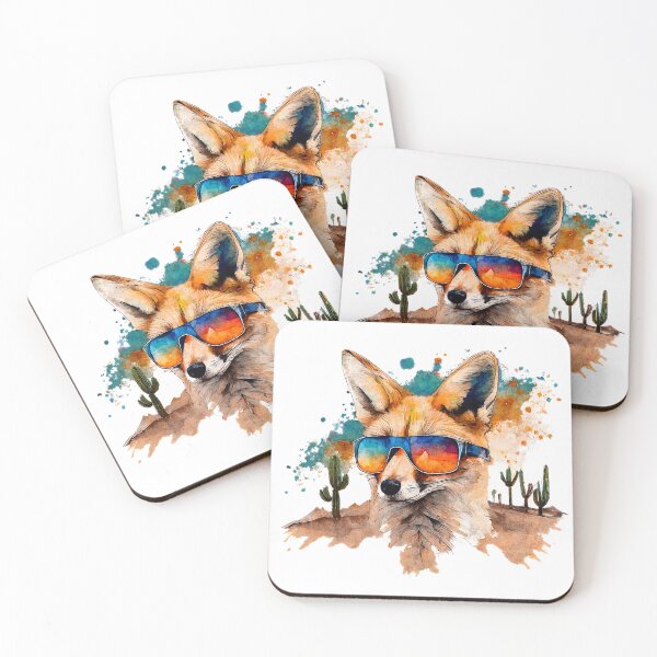 Item preview, Desert Fox in a Rusty and Warm Chromatic Landscape designed and sold by ChromaticClings.