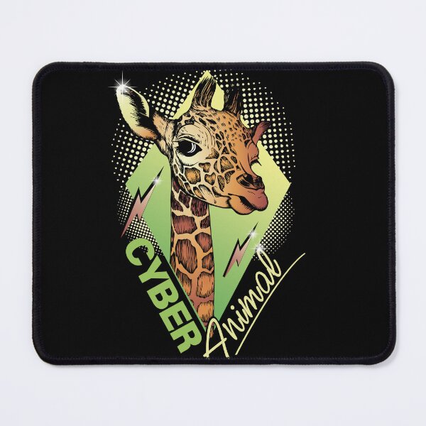 Item preview, Cute giraffe head drawn by hand. Slogan cyber animal.  designed and sold by Marina Smorodinskaya.