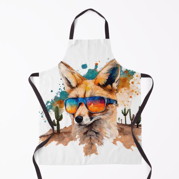 Item preview, Desert Fox in a Rusty and Warm Chromatic Landscape designed and sold by ChromaticClings.