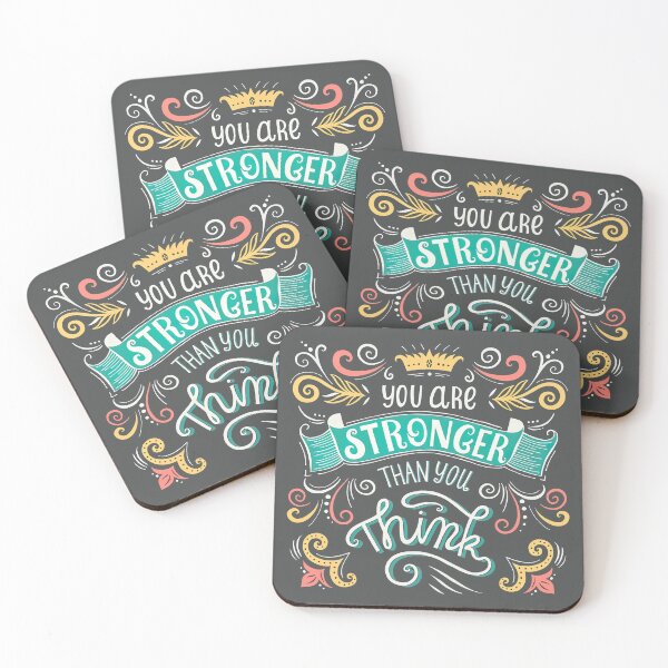 Item preview, You are stronger than you think, Motivational Quote designed and sold by graphic-genie.