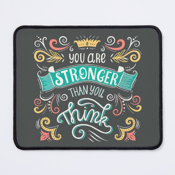 Item preview, You are stronger than you think, Motivational Quote designed and sold by graphic-genie.