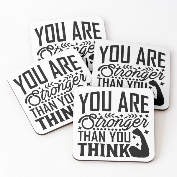 Item preview, You are stronger than you think, Motivational Quote designed and sold by graphic-genie.