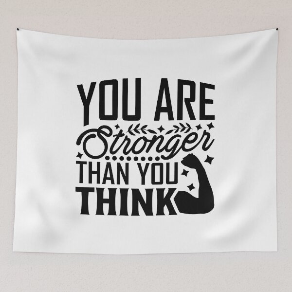 Item preview, You are stronger than you think, Motivational Quote designed and sold by graphic-genie.