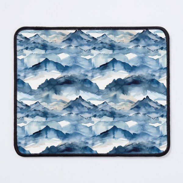 Item preview, Abstract Watercolor Ink Pattern Mountain Landscape designed and sold by Cody Bertasso.