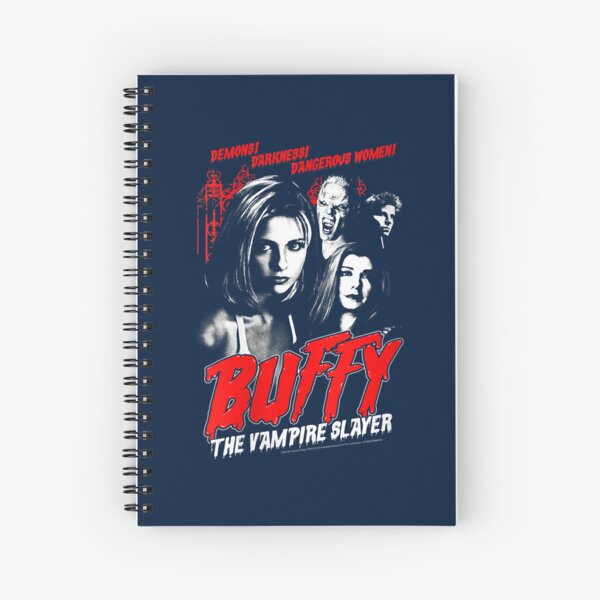 Buffy vampire hunter in watercolor art Spiral Notebook by Pablo