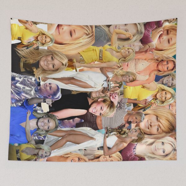 Item preview, Helene Fischer German Singer Lateral Collage Pattern  designed and sold by CollageHeaven.