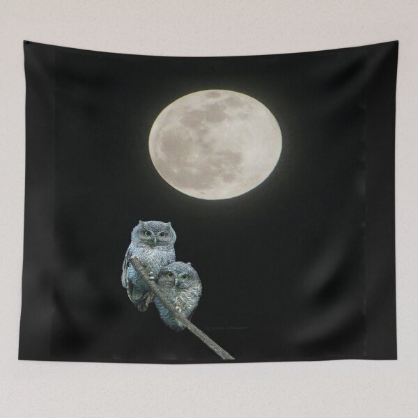 Item preview, Owls During Full Moon designed and sold by kristalcurt.