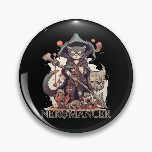 Item preview, The Nekomancer - Necromancer Cat designed and sold by kittengallery.