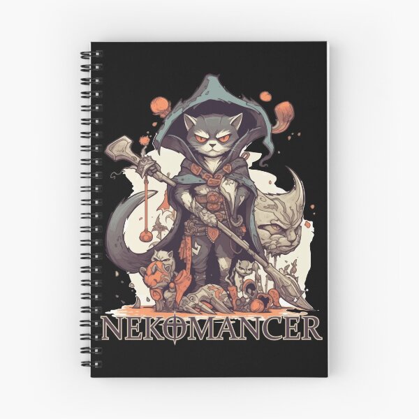 Item preview, The Nekomancer - Necromancer Cat designed and sold by kittengallery.