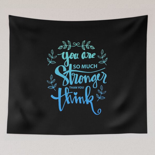 Item preview, You are stronger than you think, Motivational Quote designed and sold by graphic-genie.
