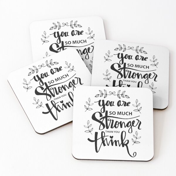 Item preview, You are stronger than you think, Motivational Quote designed and sold by graphic-genie.