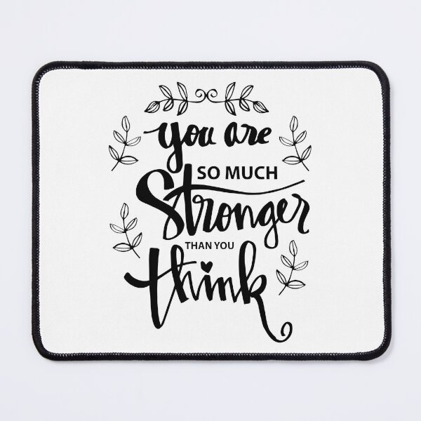 Item preview, You are stronger than you think, Motivational Quote designed and sold by graphic-genie.