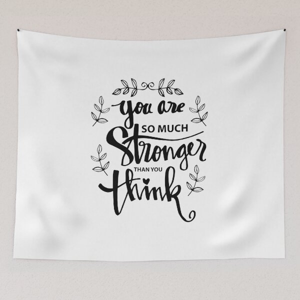 Item preview, You are stronger than you think, Motivational Quote designed and sold by graphic-genie.