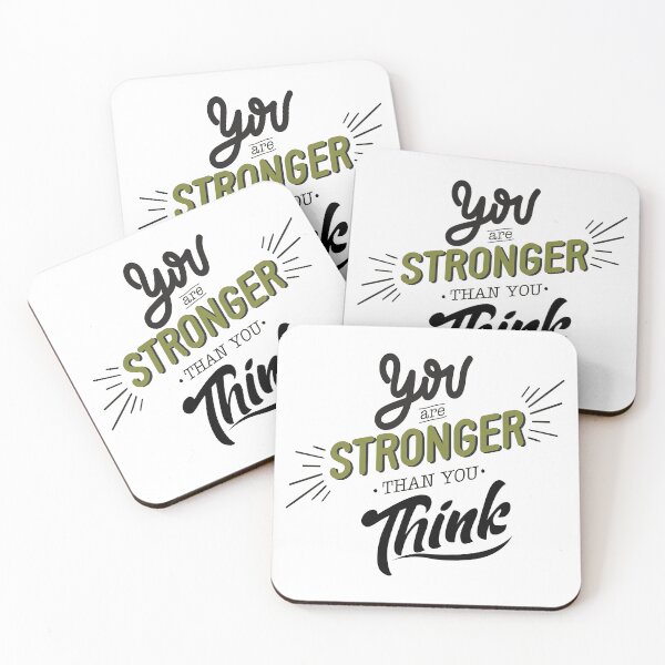 Item preview, You are stronger than you think, Motivational Quote designed and sold by graphic-genie.