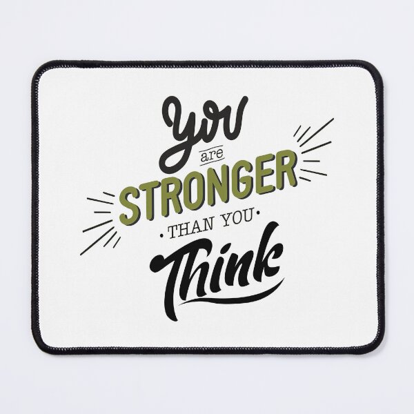 Item preview, You are stronger than you think, Motivational Quote designed and sold by graphic-genie.
