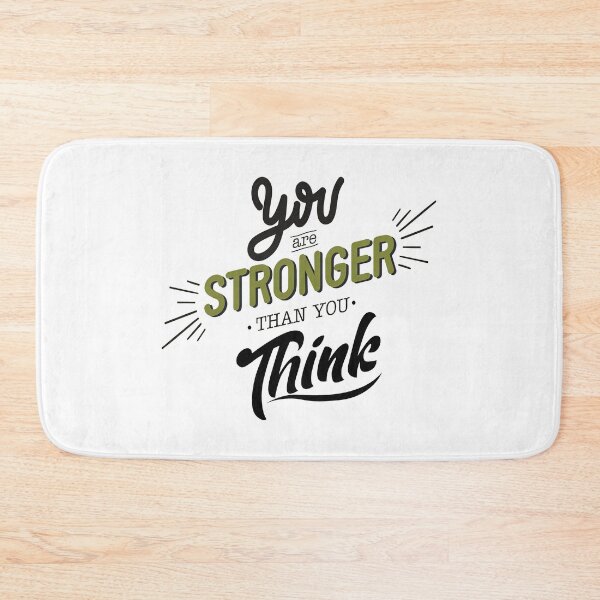 Item preview, You are stronger than you think, Motivational Quote designed and sold by graphic-genie.