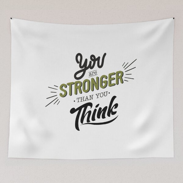 Item preview, You are stronger than you think, Motivational Quote designed and sold by graphic-genie.