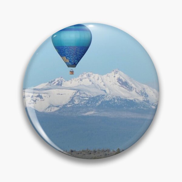 Item preview, Hot Air Balloon over Cascade Mountain Range designed and sold by Andie Janik.