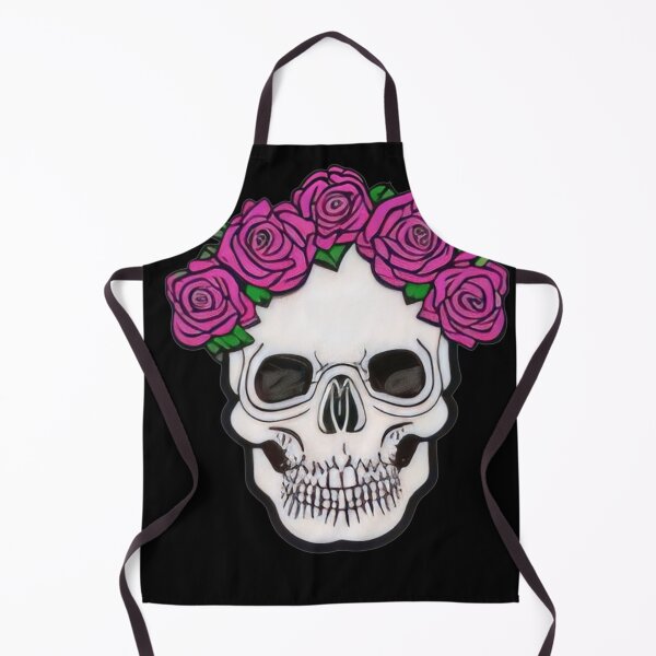 Item preview, Pink Rose headdress crown Skull Skeleton Dead Poet designed and sold by McCallnWaldo.