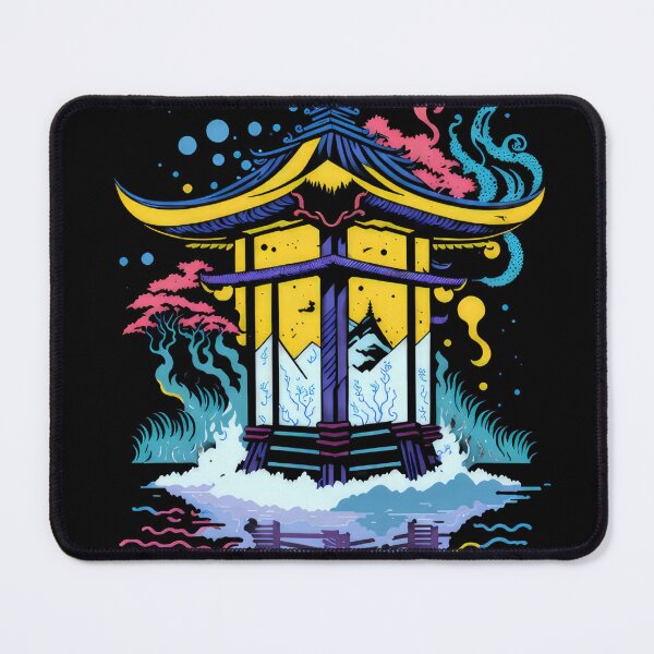 Item preview, Japanese Shrine Illustration | Japanese anime Shrine designed and sold by Aiartly.