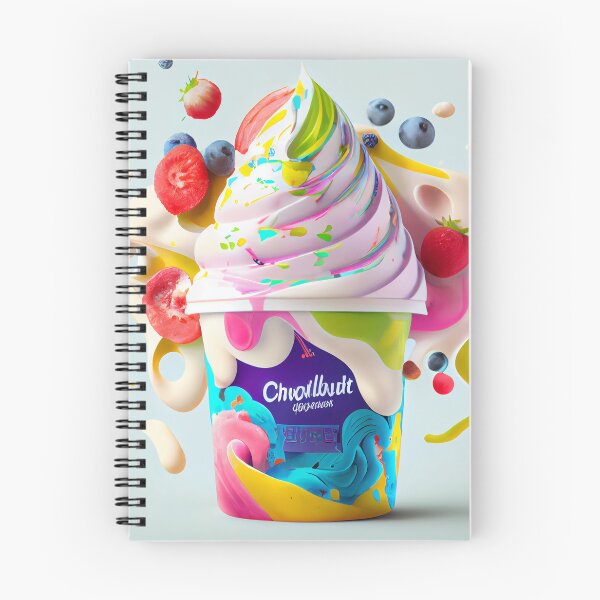 Artikelvorschau, Euphoric Yoghurt Delight Digital Painting entworfen und verkauft von CodeAndColors.