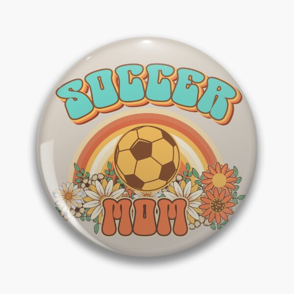 Item preview, Groovy Soccer mom Retro gift for funny mother Vintage floral pattern designed and sold by HomeCoquette.