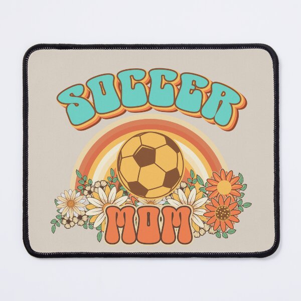 Item preview, Groovy Soccer mom Retro gift for funny mother Vintage floral pattern designed and sold by HomeCoquette.