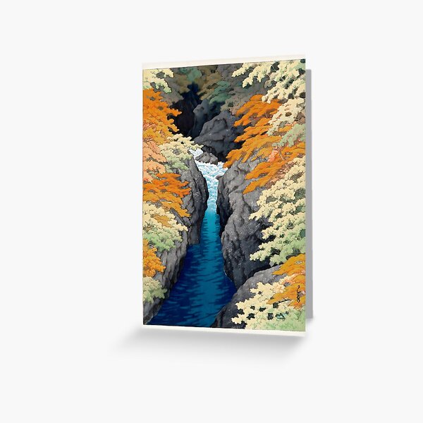 Item preview, Azuma Gorge Waterfall Hasui Kawase designed and sold by outdoorway.
