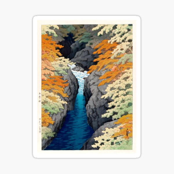 Item preview, Azuma Gorge Waterfall Hasui Kawase designed and sold by outdoorway.