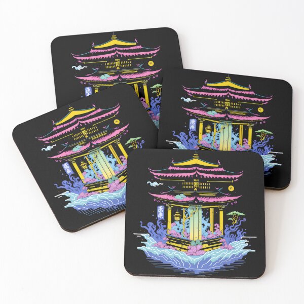 Item preview, Temple in water | Japanese anime Shrine designed and sold by Aiartly.