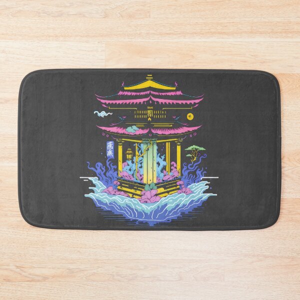 Item preview, Temple in water | Japanese anime Shrine designed and sold by Aiartly.