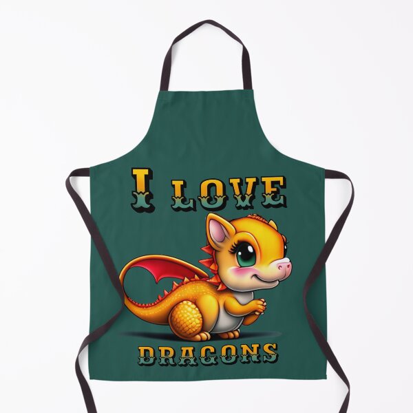 Item preview, I love dragons cartoon Style dragon art designed and sold by Vavilonskaya.