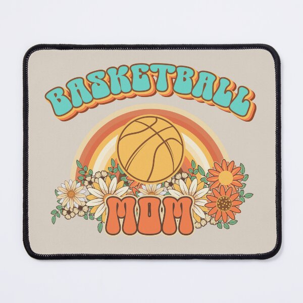 Item preview, Groovy Basketball mom Retro gift for funny mother Vintage floral pattern designed and sold by HomeCoquette.