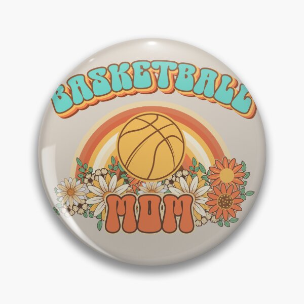 Item preview, Groovy Basketball mom Retro gift for funny mother Vintage floral pattern designed and sold by HomeCoquette.