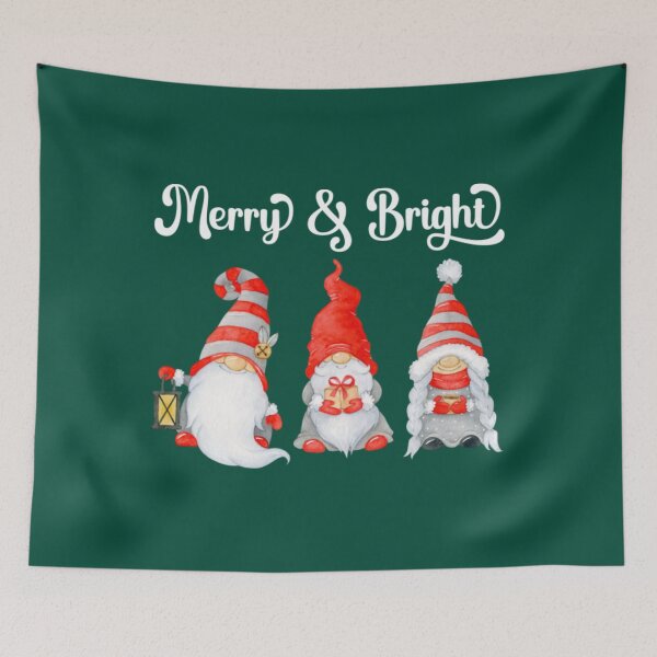 Item preview, Gnomes Christmas Merry And Bright Xmas Festive30 designed and sold by SweetToott.