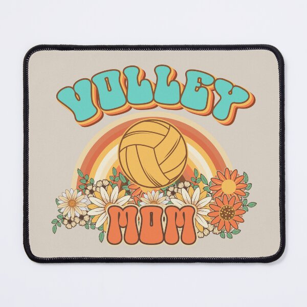 Item preview, Groovy Volley mom Retro gift for funny mother Vintage floral pattern designed and sold by HomeCoquette.