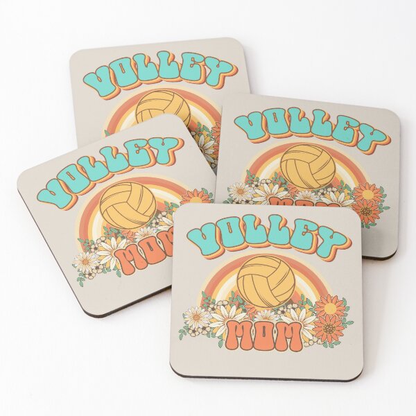 Item preview, Groovy Volley mom Retro gift for funny mother Vintage floral pattern designed and sold by HomeCoquette.