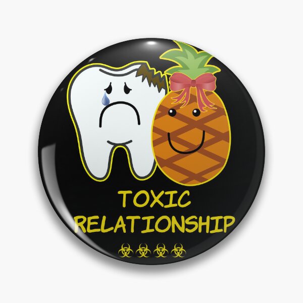 Item preview, 'Toxic Relationship' Couple Goals - Sarcasm Lovers Collection Pineapple designed and sold by Ridiculam Toga.