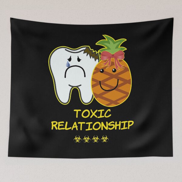 Item preview, 'Toxic Relationship' Couple Goals - Sarcasm Lovers Collection Pineapple designed and sold by Ridiculam Toga.