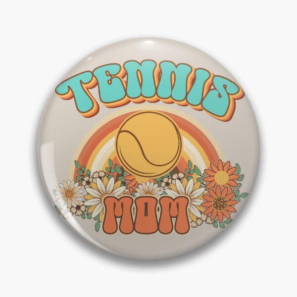 Item preview, Groovy Tennis mom Retro gift for funny mother Vintage floral pattern designed and sold by HomeCoquette.