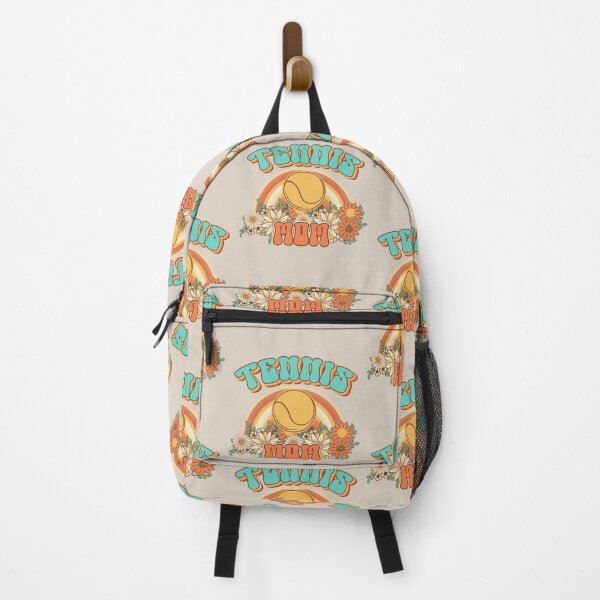 Item preview, Groovy Tennis mom Retro gift for funny mother Vintage floral pattern designed and sold by HomeCoquette.
