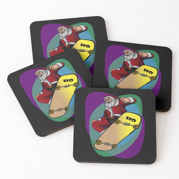 Item preview, Santa on Skateboard Funny Santa colorful20 designed and sold by SweetToott.