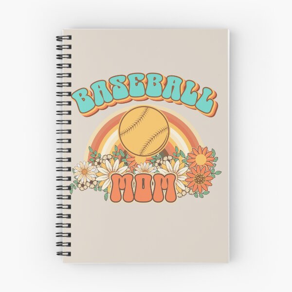Item preview, Groovy Baseball mom Retro gift for funny mother Vintage floral pattern designed and sold by HomeCoquette.