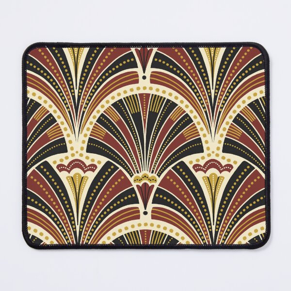 Item preview, Art nouveau geometric red designed and sold by Angela Sbandelli.